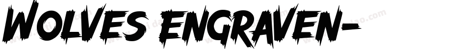 Wolves Engraven字体转换